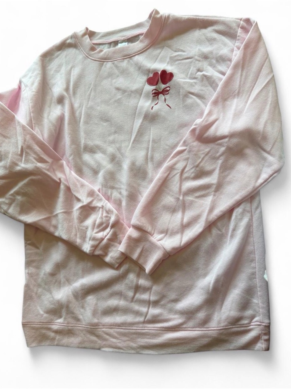 Pink Heart Balloon Crewneck Sweatshirt
